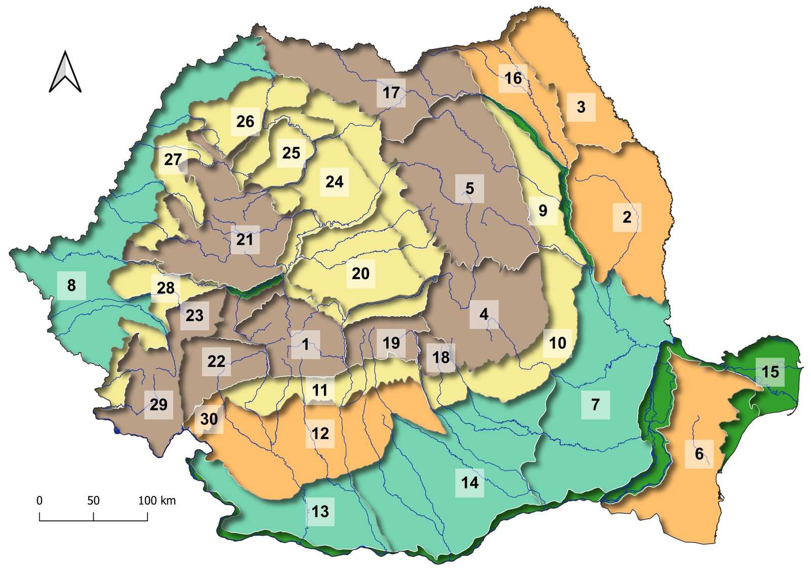 FIȘĂ DE LUCRU - Relieful major - Europa și România